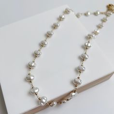 Necklace measures 18" long. 24k gold overlay over brass. "Overlay" has a thicker coating that will hold up longer than gold plated jewelry. Baroque Pearl Necklace, Gold Overlay, Plated Jewelry, Baroque Pearls, Gold Plated Jewelry, Jewelry Plate, Pearl Necklace, Gold Plate, Plating