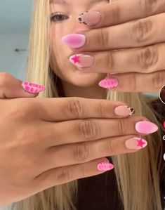 nails inspo cheetah print star pink aura nails crocodile nails blooming gel preppy Pink Easy Nail Designs, Cute Square Nails For Fall, Aura Nails Coffin Shape, Pink And Cheetah Print Nails, Nail Inspo Aura Nails, Nail Ideas Mid Length, Nails Cheetah Print Pink, Beginner Nail Designs Gel, Nail Inspo Cheetah Print