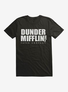 Wash cold; dry lowImportedListed in men's  unisex sizesMaterial content by color:Solid Colors - 100% combed ring spun cottonHeather Grey - 90% cotton; 10% polyester The Office Merch, Merch Aesthetic, Doctor Outfit, Dunder Mifflin, Fame Dr, Logo T Shirt, Hot Topic, Tshirt Logo, The Office