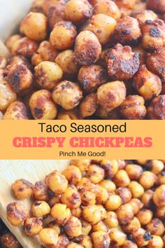 taco seasoned crispy chickpeas are the perfect side dish for any meal