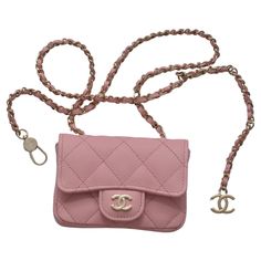 100% AUTHENTIC GUARANTEED Chanel pink waist bag. Mini size.Please see pictures There are few circles to fix to fit sizing One size fit all. Original receipt with personal info covered available to buyer FINAL SALE Pink Luxury Mobile Phone Bag, Designer Pink Shoulder Bag With Mobile Phone Pocket, Designer Pink Pouch For Everyday Use, Designer Pink Travel Pouch, Pink Mobile Phone Belt Bag For Travel, Pink Shoulder Belt Bag For Mobile Phones, Luxury Pink Pouch For Everyday Use, Trendy Pink Belt Bag With Removable Pouch, Pink Shoulder Belt Bag For Travel