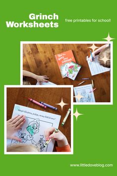 Grinch worksheets.