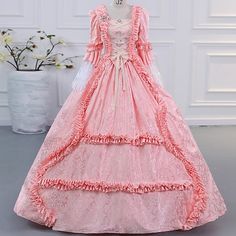 Cinderella Vintage Princess Colonial Period Dress All Costume Victorian Rococo Vintage Cosplay Performance Party Halloween 3/4-Length Sleeve Halloween 2024 - $139.99 Cinderella Vintage, Halloween 3, Period Dress, Vintage Princess, Halloween 2024, Party Halloween, Rococo, Halloween Party, Cinderella