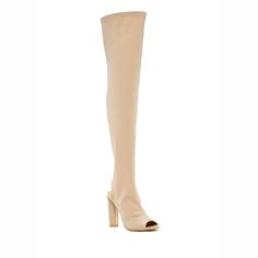 Last Pair! These Nude Peep Toe Boots Are As Comfy As They Are Gorgeous. These Boots Feature A Block Heel, Open Toe Construction, And Stretchy Upper And Shaft. True To Size On Most. Pull On To Wear. Heel Height: 4.5” Approx. Beige Open Toe Boots For Fall, Spring Open Heel Boots, Beige Knee-high Heeled Boots For Spring, Beige High Heel Boots For Spring, Spring Beige High Heeled Boots, Beige Open Toe Boots Medium Width, Chic Beige Open Toe Boots, Peep Toe Boots, Capes For Women