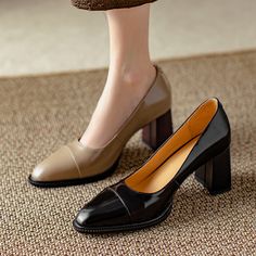 Pumps Shoes, Shoes Heels Pumps, Heels Pumps, Leather Items, Pump Shoes, Eden, Block Heels, Patent Leather, Rubber Sole