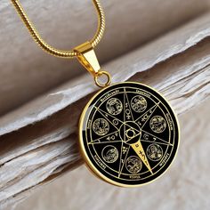 "This Hermetic Principles necklace Is the Perfect Gift Whether for Yourself or a Loved One.  Explore all our Symbolic Jewelry here: https://www.etsy.com/in-en/shop/SymbolicPresent?ref=seller-platform-mcnav§ion_id=22069637 ➜ Our jewelry is made of high-quality surgical steel with a shatterproof liquid glass coating and an 18k gold finish option. ➜ Engrave onto the back of the Hermetic pendant your loved one's name, your wedding date, an anniversary, or anything else you want to remember and keep Round Charms Amulet Necklace, Spiritual Good Luck Necklace With Round Shape, Good Luck Spiritual Necklace With Round Shape, Spiritual Round Good Luck Necklaces, Spiritual Good Luck Round Necklace, Good Luck Round Pendant Locket Necklace, Symbolic Good Luck Pendant Necklace, Spiritual Nickel-free Medallion Necklace, Spiritual Black Coin Pendant Jewelry