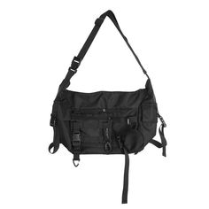 Elevate your urban style with our Black Tactical Messenger Bag set - a must-have for enthusiasts of urban exploration and practical design. Constructed from high-quality, water-resistant materials, this versatile 3 piece ensemble includes a Messenger Bag, Small Shoulder Bag, and Small Round Bag, offering you the perfect storage solution for all your essentials.

Embrace the war-core aesthetics that this bag set exudes, and make it an essential addition to your daily rotation. Whether you're navi Techwear Chest Bag With Pockets For Travel, Utility Nylon Bags For Streetwear, Nylon Chest Bag With Multiple Pockets For Everyday Use, Large Capacity Techwear Bag For Streetwear, Multifunctional Streetwear Chest Bag With Pockets, Multifunctional Streetwear Chest Bag, Techwear Style Bags With Multiple Pockets For Streetwear, Multifunctional Chest Bag With Pockets For Streetwear, Techwear Shoulder Bag With Pockets For Outdoor Activities