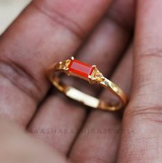 Natural Carnelian Ring, 18k Gold Vermeil Ring, Dainty Engagement Ring, Weeding Ring, Citrine Ring, Sterling Silver Ring, Anniversary Gift SHOP LINK:- https://www.etsy.com/shop/MaaShabashibaJewell?ref=seller-platform-mcnav 》D E T A I L S《 Gemstone: 1) Natural Carnelian 2) Natural Citrine Gem Color: 1) Orange 2) Yellow Gem Shape: 1) Baguette 2) Round Metal: 925 Sterling Silver Purity: 925 Parts Per 1000 Setting Type: Prong Set Silver Polish: High Ring Size: All Size Available Please note that ther Gold Rings With Carnelian Gemstone, Gold Carnelian Gemstone Ring, Gold Carnelian Ring Jewelry, Carnelian Gold Wedding Rings, Gold Carnelian Ring For Wedding, Gold Carnelian Jewelry For Wedding, Heirloom Carnelian Yellow Gold Rings, Gold Carnelian Ring For Anniversary, Gold Carnelian Anniversary Rings