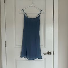 Never Worn. Original Tag On Urban Outfitters Blue Mini Dress For Brunch, Blue Urban Outfitters Mini Dress For Brunch, Urban Outfitters Blue Midi Length Dress, Urban Outfitters Blue Midi Dress, Urban Outfitters Light Blue Mini Length Dress, Urban Outfitters Light Blue Mini Dress, Urban Outfitters Blue Sleeveless Mini Dress, Blue Dress From Urban Outfitters For Date Night, Chic Blue Dress By Urban Outfitters