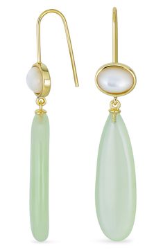 Finish your special occasion style with dangling double-drop gemstone earrings. 2" drop length French hook Silvertone plate or goldtone plate/gemstone Imported Opal Drop Earrings, Gemstone Drop Earrings, Feather Ring, Jewelry Gemstone, Bling Jewelry, Your Special, Gemstone Earrings, Nordstrom Rack, Gemstone Jewelry