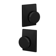 The Schlage Custom Bowery Knob with Century Trim Hall-Closet and Bed-Bath Lock in Matte Black is uniquely designed to work on both Hall-Closet and Bed-Bath doors. It’s easy to switch between locking and non-locking functions. Just insert or remove the locking pin from the pinhole on the interior side of the hardware. Schlage Custom hardware is also designed with premium style in mind, featuring low profile trim and concealed screws for a more polished look. The Bowery knob’s clean lines and mini Baldwin Door Hardware, Interior Door Knobs, Privacy Lock, Privacy Door, Hall Closet, Door Manufacturer, Aged Bronze, Glass Knobs, Door Accessories