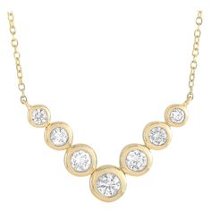 This LB Exclusive necklace is made of 14K yellow gold and embellished with diamonds that amount to 0.50 carats. The necklace weighs 2.4 grams and boasts a 16” chain and a pendant that measures 0.55” in length and 1” in width. Offered in brand new condition, this jewelry piece includes a gift box. Name Jewelry, Jewelry Manufacturers, Diamond Pendant Necklace, Fine Jewellery Necklace, Wholesale Jewelry, Diamond Pendant, Jewelry Pieces, Jewelry Necklace Pendant, Diamond Necklace