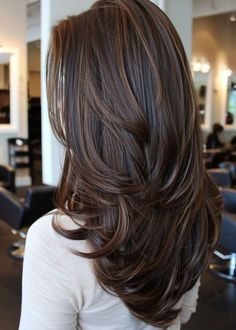 Framing Highlights, Haircuts For Long Hair With Layers, Kadeřnické Trendy, Brown Hair Looks, Layered Haircuts For Medium Hair, Brown Hair Inspo, Brunette Hair With Highlights, Highlights Hair, Hairstyles For Layered Hair