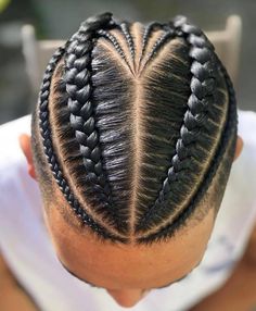 Boy Braid Styles, African American Braided Hairstyles, Braids With Shaved Sides