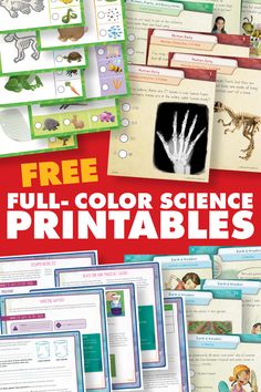 science activity printables for kids to learn about dinosaurs and other animals, including handprint