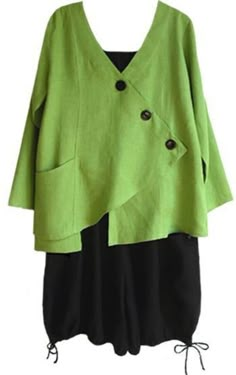 shirt xs, sm, l, xl, xxl, xxxl, green cotton, midi, length 55cm, V-neckline, long sleeve,button closure, right pocket Superior quality execution, You can request by message or e-mail ecaterina.alecu@yahoo.com, ANY size xs__xxxl and color Please refer to the exposed measurement table for a correct choice of measurement ALSO, you can send a picture or sketch of any other product you want me to work on/dresses, skirts, blouses, pants, jackets... kiko by Atelierweb https://www.etsy.com/shop/Atelierw Corak Menjahit, Unstructured Jacket, Boho Jacket, My Wardrobe, Refashion Clothes, Linen Clothes, Art Clothes, Upcycle Clothes, Sewing Clothes