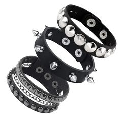 PRICES MAY VARY. Stylish and Versatile: Perfect for men and women, this leather cuff bracelet complements a variety of styles, including punk, goth, and scene. Quality Materials: Crafted with durable leather, metal studs, and spikes for an authentic punk rock look. Adjustable Fit: The bracelet is adjustable to ensure a comfortable and secure fit for all wrist sizes. Great Gift Idea: This punk rock studded bracelet comes in a beautiful gift box, making it an ideal present for your friends, family Adjustable Punk Style Bracelets As Fashion Accessory, Trendy Adjustable Spiked Bracelets, Metal Studded Bracelets For Concerts, Punk Style Adjustable Cuff Bracelet With Rivets, Metal Studs Bracelet For Concerts, Metal Stud Bracelets For Concerts, Punk Adjustable Cuff Bracelet With Rivets, Rocker Bracelets With Studs For Concerts, Metal Bracelets With Studs For Concerts