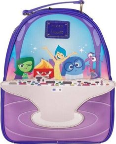 Loungefly Disney Pixar Inside Out Cast Mini Backpack BoxLunch Exclusive new. Sold out Pixar Inside Out, Loungefly Purse, Inside Out Characters, Loungefly Bag, Finding Dory, Loungefly Disney, Disney Fun, Acrylic Box, Mini Backpack