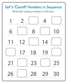 a printable counting sheet for numbers in the box, with one missing number and two missing