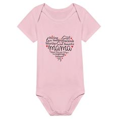 A baby must-have, our short sleeve crewneck bodysuits combine both function and fashion. The lap shoulders and leg openings make it easy for the baby to get in and out. Grab every color from our  wide selection to give the baby an option for every occasion. - Neck, shoulder, sleeve, and leg openings - 4.5-6 oz/yard²; 150-200  g/m² - 100% cotton - Relaxed fit This product is made on demand. No minimums. Short Sleeve Cotton Onesie For Spring, Spring Cotton Onesie With Short Sleeve, Cotton Short Sleeve Onesie For Spring, Basic Short Sleeve Bodysuit For Spring, Summer Cotton Short Sleeve Bodysuit With Crew Neck, Basic Crew Neck Short Sleeve Bodysuit For Spring, Summer Cotton Short Sleeve Crew Neck Bodysuit, Spring Basic Crew Neck Short Sleeve Bodysuit, Pink Short Sleeve Bodysuit For Summer