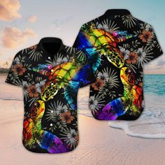 Lgbt Turtle Flower Hawaiian  All Over Printed Hawaiian Shirt Size S - 5XL available in T-shirt, hoodie, tank top, longsleeve, multi color and size S M L XL XXL 3XL 4XL 5XL. Shipping from the US. Easy 30 day return policy - Shop now! 6.1-ounce, 100% cotton .Double-needle neck, sleeves and hem; Roomy Unisex Fit. Ash is 99% cotton, 1% poly; Sport Grey is 90% cotton, 10% poly; Dark Heather is 50% cotton, 50% polyester .Decoration type: Digital Print. Made by Gildan Lgbt History, Cool Hawaiian Shirts, Hoodie Zip, Pride Gifts, Beach Casual, Aloha Shirt, Mens Hawaiian Shirts, Lgbt Pride, Hawaii Shirt