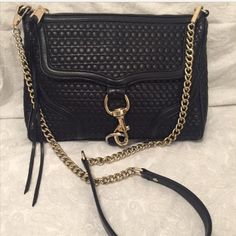 9/10 Condition. Great Bag. Can Be Worn With Long Or Short Straps (Adjustable) You Will Not Find This Material Bag Anywhere! Will Give A Better Price On Another Site Rebecca Minkoff Mac, Rebecca Minkoff, 9 And 10, Crossbody Bags, Bag Lady, Mac, 10 Things, Women Shopping, Black