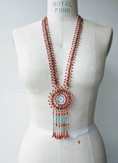 Beaded fringe necklace aqua blue red seeds 29 inch hand made Fringe is 6 inches Beautiful design with bugle beads, seed beads, and actual seeds Stunning! Sterling Silver Choker Necklace, Sterling Silver Choker, Silver Choker Necklace, Blue Pottery, Fringe Necklace, Silver Choker, Bugle Beads, Beaded Fringe, Tube Beads