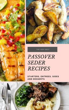 the cover of passover seder recipes, including potatoes and other side dishes