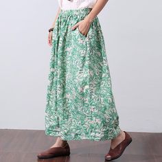 Item Code: 11105693710 Material: cotton,polyester Length:ankle-length Details:printing,pocket Style: casual Waist:natural waist Season:spring,summer Color:green One Size Fit S/M(EU 36-40,US6-10,UK8-14,AU8-14,NZ8-14) Length: 86.00 cm/ 33.86 "Waist: 66.00 -110.00 cm/ 25.98 -43.31 "Hips: 140.00 cm/ 55.12 "Leg opening: 108.00 cm/ 42.52 "Leg: 96.00 cm/ 37.80 "Crotch: 46.00 cm/ 18.11 " The model height:168cm,weight:48kg,bust:83cm,waist:60cm,hips:82cmusually wear US Middle size PS:1.The measurement is measured by hands,there will be 1 cm-3 cm in error,hope you can understand. 2.The product is taken in the bright light,there may be a little different in the color of the kind, please consult with the real products,and hope you can understand. 3.Because of the cut,the pattern would be a little diffe High Waist Harem Pants With Pockets For Vacation, Baggy Harem Pants For Beach And Spring, Green Casual Pants With Elastic Waistband, Casual Green Pants With Elastic Waistband, Green Casual Bottoms, Casual Green Bottoms, Beach Harem Pants With Pockets For Spring, Casual Ankle-length Harem Pants For Beach, Summer Harem Pants With Pockets For Vacation