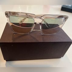 100% Authentic Tom Ford Sabrina 2 Square Acetate Sunglasses. These Have Mirrored Lenses And Can Be Fitted For Prescription Lenses. 100% Uva/Uvb Protection. In Great Condition. Comes With Case And Box. Eye/Bridge/Temple: 58-16-140 Luxury Brown Mirrored Cat Eye Sunglasses, Tom Ford Cat Eye Sunglasses, Tom Ford Oversized Sunglasses, Tom Ford Cassius Sunglasses, Tom Ford Eyeglasses, Ford Accessories, Acetate Sunglasses, Womens Toms, Colored Sunglasses