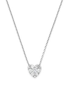 Diamond Heart Pendant Necklace in 14K White Gold, .50 ct. t.w. Diamond Heart Pendant Necklace, Dream Engagement, Dream Engagement Rings, White Gold Necklaces, Heart Pendant Diamond, Skull Jewelry, Exclusive Jewelry, Diamond Heart, Heart Pendant Necklace