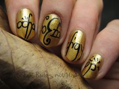 Lord of the Rings… Bright nail art, Nails, Nail designs Lotr Ring, Ring Nails, Bright Nail Art, Sweet Nails, Silver Nail Art, Finger Nail Art, Diva Nails, Gel Ink Pens, Nail Ring