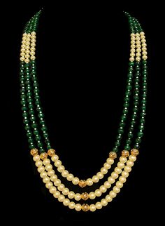 Indian Grooms jewelry necklace with pearls & emeralds Green Gemstone Beads Necklace For Wedding, Green Pearl Necklace With Gemstone Beads For Wedding, Green Gemstone Beads Wedding Jewelry, Green Kundan Necklace With Gemstone Beads For Wedding, Emerald Necklace With Polished Round Beads For Wedding, Elegant Green Beaded Mala, Green Round Beads Mala For Wedding, Green Mala Beads For Wedding, Elegant Polished Beads Emerald Necklace For Wedding