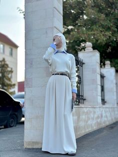 Old Money Hijab Outfit, Long Skirt Hijab, Academy Aesthetic, Hijabi Outfit, Fairy Aesthetic, Hijabi Style, Hijabi Outfits Casual, Hijabi Outfits, Old Money Style