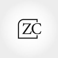 the letter zc is made up of two letters, one in black and white