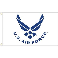 3x5' US Air Force Wings Poly-Cotton Flag Flags Of European Countries, Sports Flags, Navy Air Force, South American Countries, Double Stitch, U S Air Force, United States Air Force, Flag Banner, African Countries