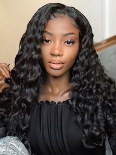 Hair Name: M-cap Wear Go Glueless Wig Hair Style: Loose Deep Hair Length: 8-32inches Wig Weight: 180-260g/Wig (Depending on Length and Density) Color: Natural Black Density: 180% Cap Size: Medium, 22.5inch (Customize Size Service >) Lace Size: 9x6 Pre-cut HD Lace Quality: 100% Human Hair Wigs Last for More Than One Year Lace Top Swiss HD Lace,Transparent Lace Shipment: DHL, FedEx, or UPS 3-10 Business Days Short Curly Weave, Curly Weave, Deep Wave Hair, Cambodian Hair, Glueless Wig, Deep Wave Hairstyles, Colored Wigs, Short Bob Wigs, Hair Crush