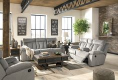 Mitchiner Fog Reclining Living Room Set Drop Down Table, Sofa And Loveseat Set, Sofa Loveseat, Couch Set, Ashley Furniture Homestore, Room Couch, Rocker Recliners, Loveseat Sofa, Patterned Throw