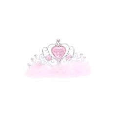 a pink tiara with a heart on it