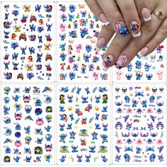 PRICES MAY VARY. Quantity: You will get 6 sheets cute cartoon nail art stickers, super cute and easy to use! can be used to decorate your own nail art, nail design, highlights and more. Perfect for fashionable women and trendy girl. Health and Safety: The designer nail decorations are made of environmental protection materials, which are non-toxic & fit any kinds of skins, you can use it safely. They will stay on for a long time and will not peel off your nails. Suitable for all nail types. Easy Cartoon Nail Designs, Nail Decals Designs, Gifts For Female Friends, Nail Art Stickers Decals, Cute Nail, Kawaii Nails, Cute Nail Art, Nail Art Supplies, Simple Nail Designs