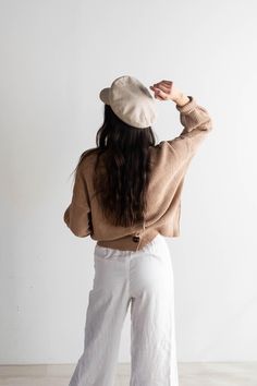 Classic newsboy cap for a natural vibe + a go-to style. Material - 100% Linen shell with a polyester + quilted liner. Check out more options in our Women's Caps collection!