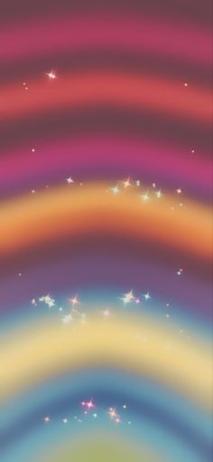 an abstract rainbow background with stars in the sky