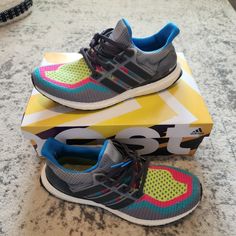 Adidas Ultra Boost 2.0 Multicolor. Excellent Used Condition On A Extremely Rare Color Way. Make Me An Offer! Ultra Boost, Adidas Ultra Boost, Grey Adidas, Adidas Shoes, Adidas Men, Athletic Shoes, Men's Shoes, Adidas, Man Shop