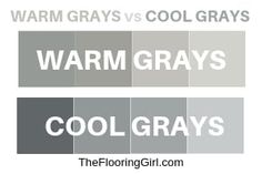 warm grays and cool grays are the same color scheme for this graphic design