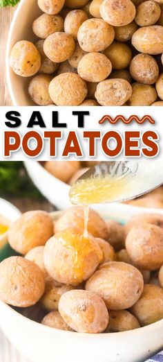 salted potatoes in a bowl with the title above it