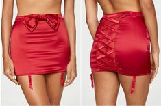 Victoria's Secret Dream Angels Red Satin Bow Garter Skirt Lace Up Back Size XL Garter Skirt, Bow Back, Satin Bow, Red Satin, Ebay Store, Victoria's Secret, Women Accessories, Lace Up, Satin