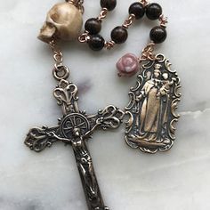 Handmade Bronze Spiritual Rosary, Handmade Bronze Rosary As A Gift, Handmade Spiritual Bronze Rosary, Pocket Rosary, Saint Joan Of Arc, St Joan, Immaculate Heart, Decade Rosary, Joan Of Arc