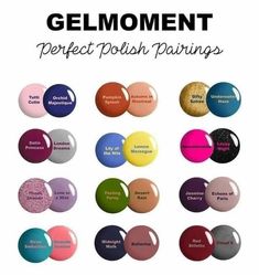 Nail Polish Pairings Color Combos, Finger And Toenail Color Combinations, Nail Polish Color Combinations, Pedi And Mani Ideas Color Combos, Gelmoment Colors Nail Polish, Fingernail And Toenail Combinations, Nail Combinations Color Combos, Cute Nail Color Combinations, Gel Moment Nails