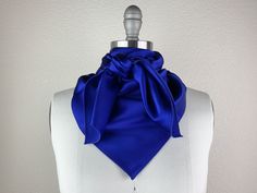 CR RanchWear Physical CR True Blue Silk Scarf Show Look, Blue Silk Scarf, Scarf Knots, Writing Accessories, Wild Rag, Neck Accessories, True Blue, Blue Silk, Dallas Texas