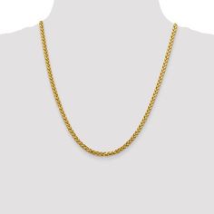 Indulge in luxury with our 14k 3.70mm Semi-solid Diamond Cut Wheat Chain. Made with the finest materials, this chain features a unique diamond cut design for an elegant and sophisticated look. Perfect for adding a touch of opulence to any outfit. University Rings, Silver Grillz, Bangle Box, Diamond Box, Moissanite Necklace, Back Necklace, Black Hills Gold, Snake Earrings, Sophisticated Look